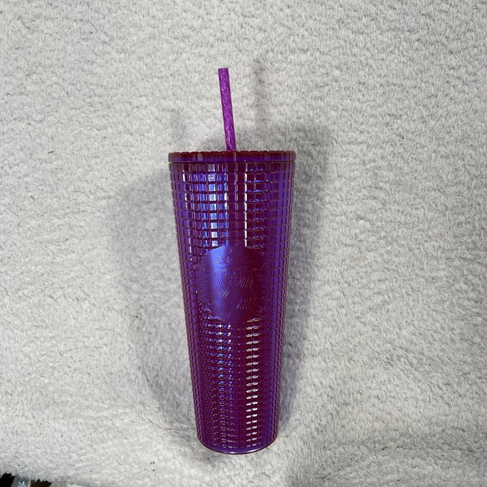 Starbucks Pink Bling Berry Blast 2022 Cold Cup Studded Venti Tumbler 24oz NEW